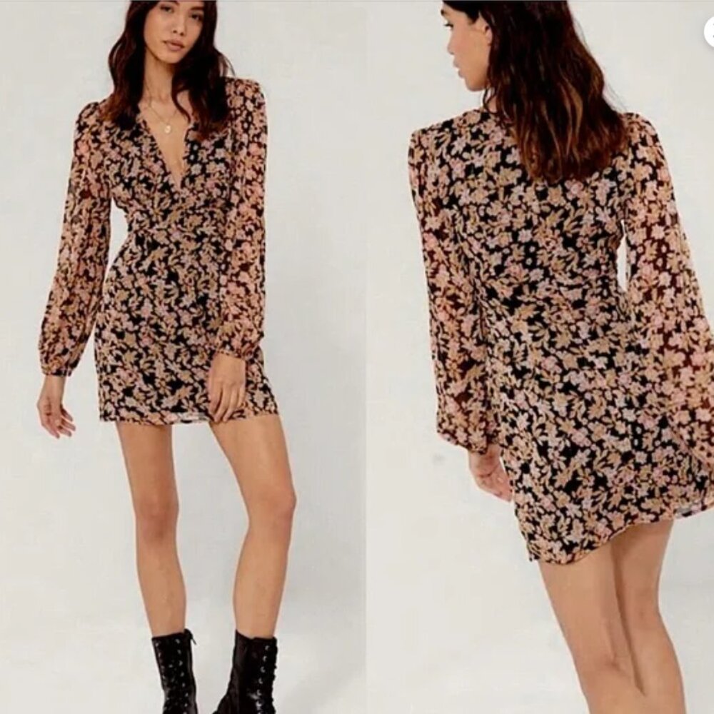 Nasty Gal Nothing Bud Love floral mini dress